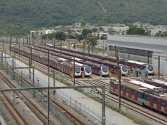 八鄉車廠上的風景